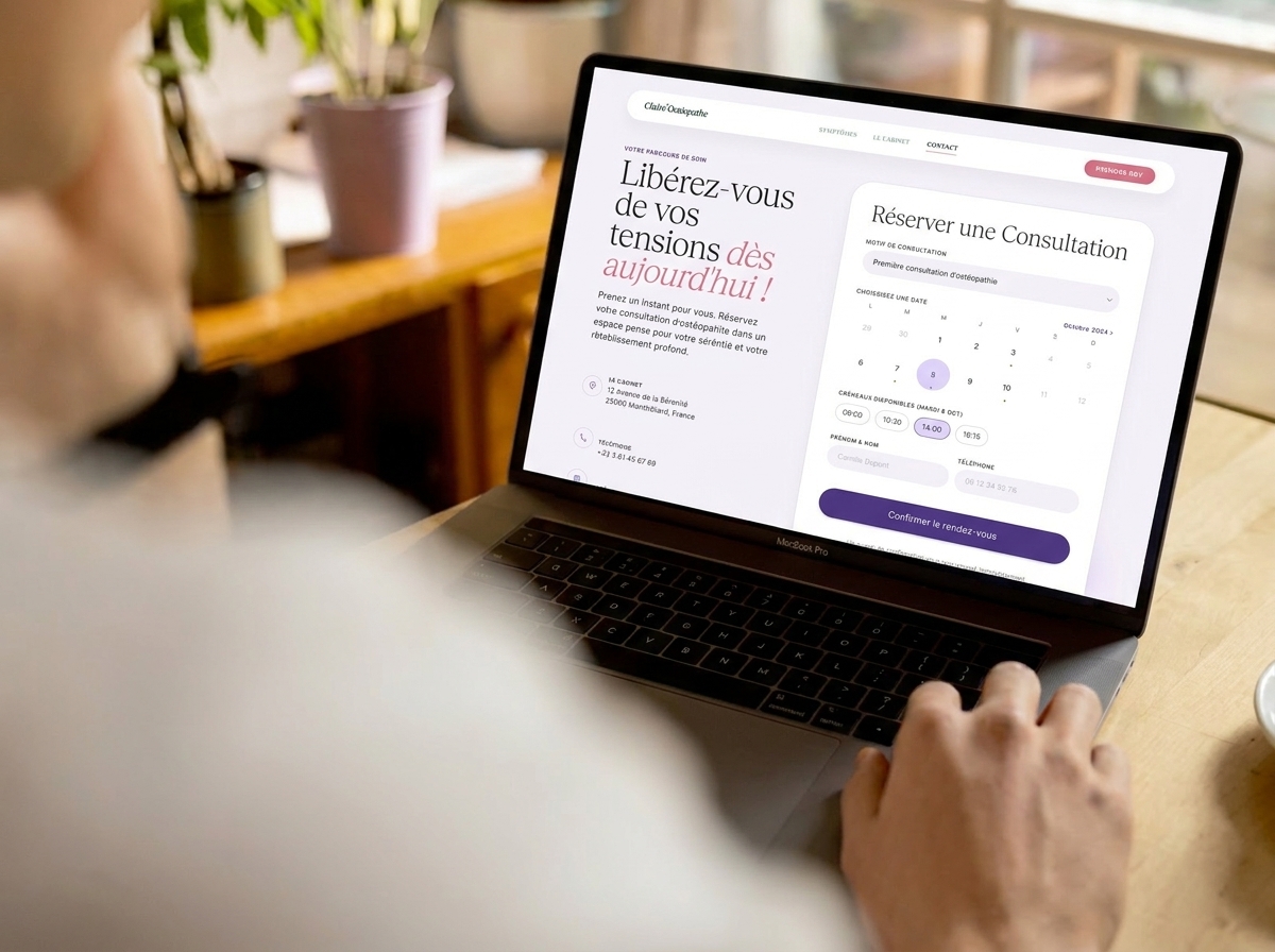 Prise de rendez-vous — Formulaire de réservation en ligne